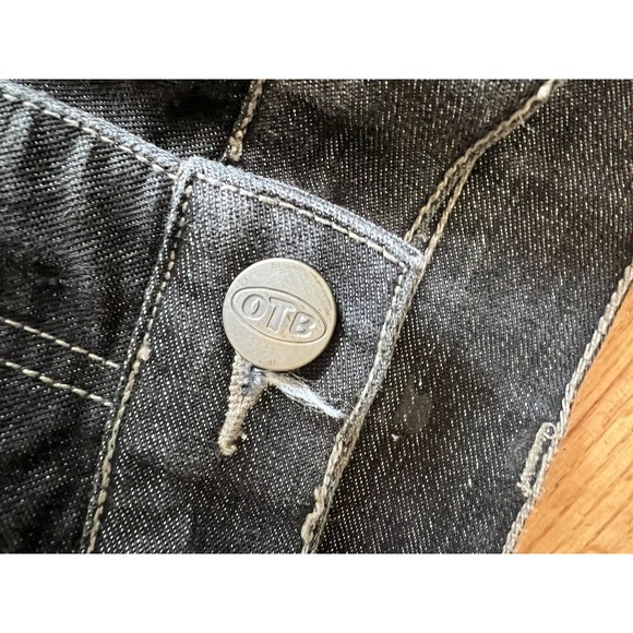 OTB One Tough Brand  Denim Cargo Jeans Skate Mens 34 X 32 Blue Baggy - Picture 3 of 7